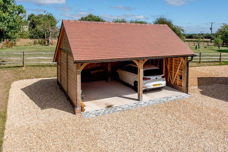 Oak framed garage