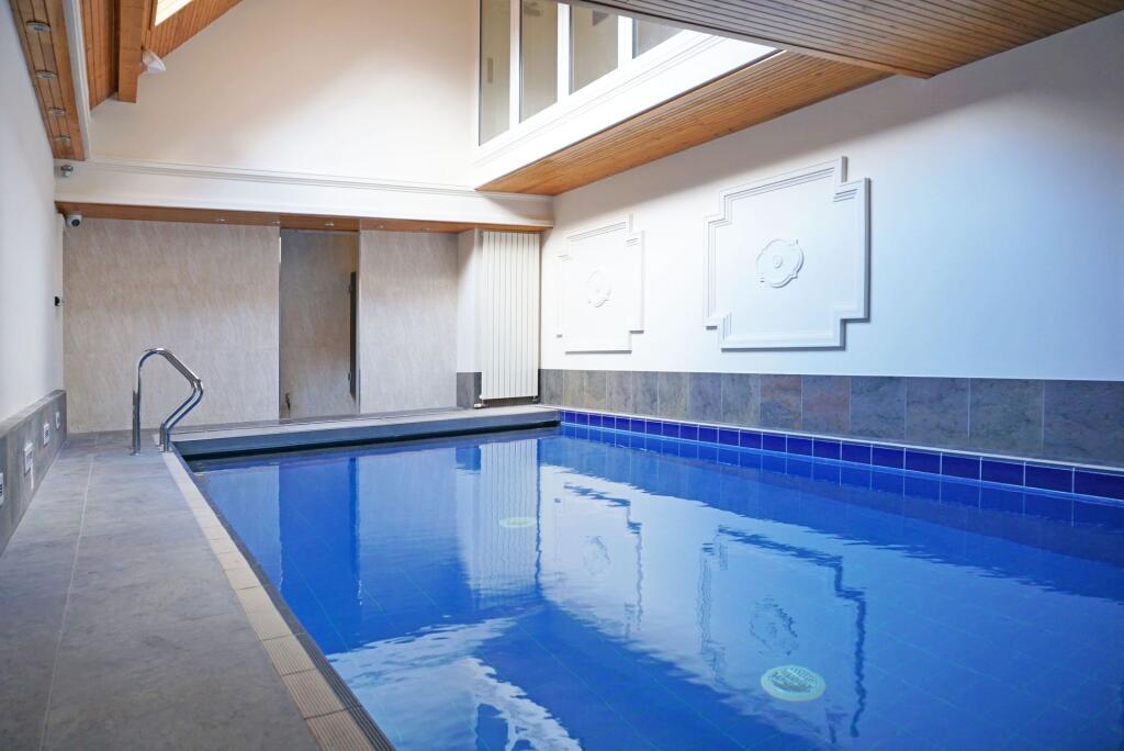 Indoor heated pool for residents' use