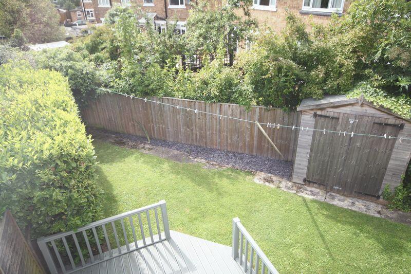 Birds eye view rear garden