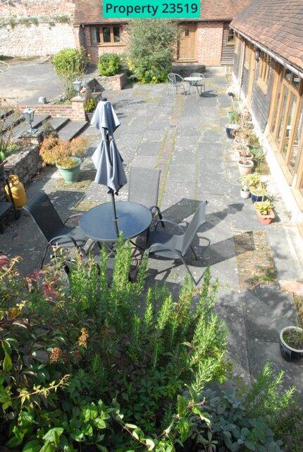 spacious patio