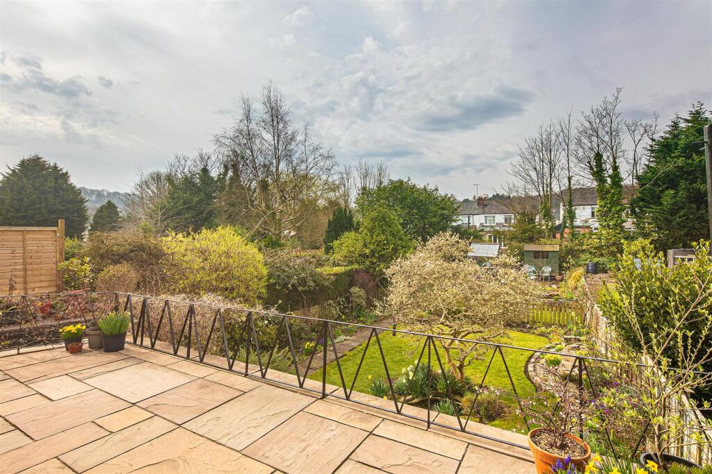 Terrace and garden