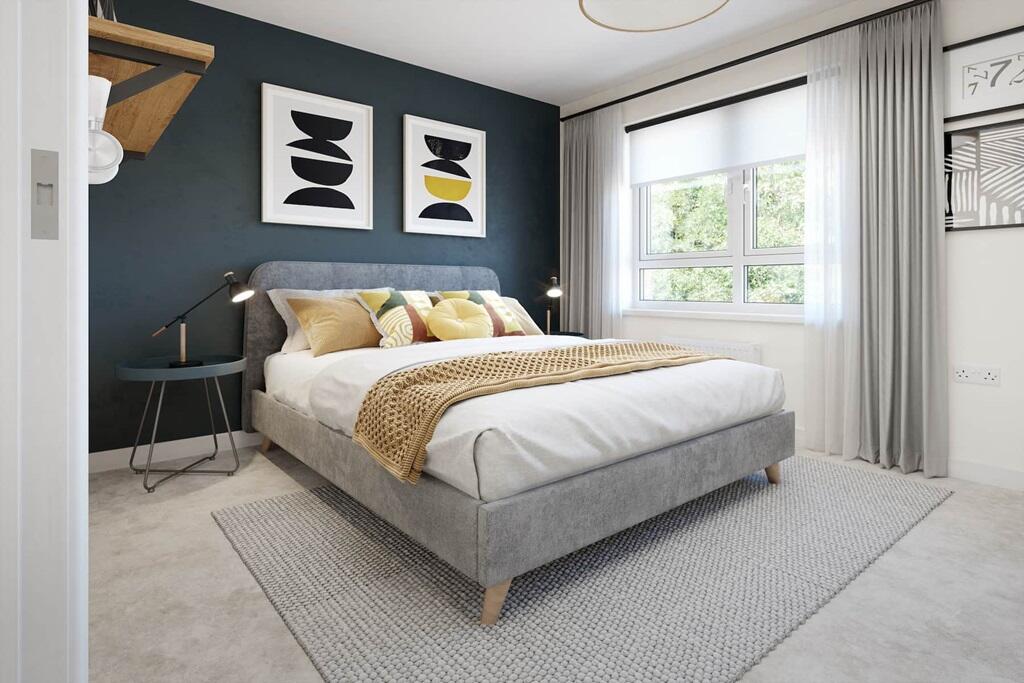 Generous second bedroom for guests