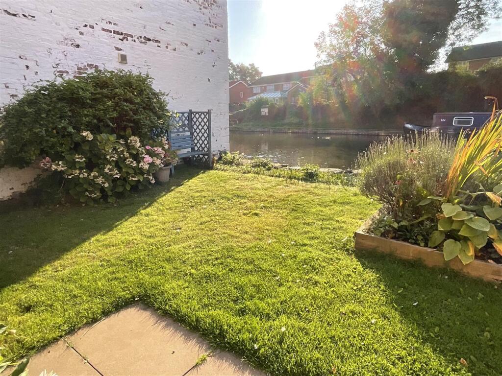 Beautiful canal side gardens