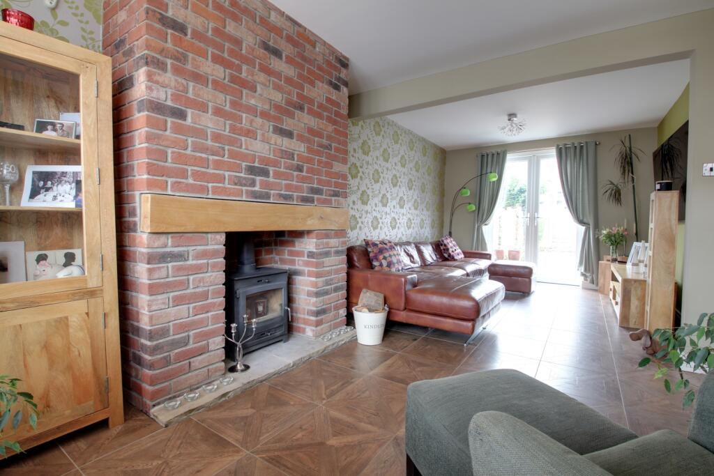 Family  dining and living room areas