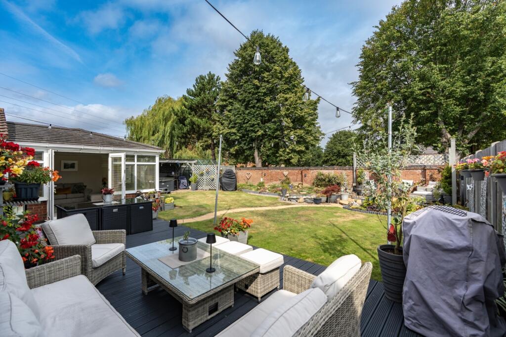 Seating area on the decking