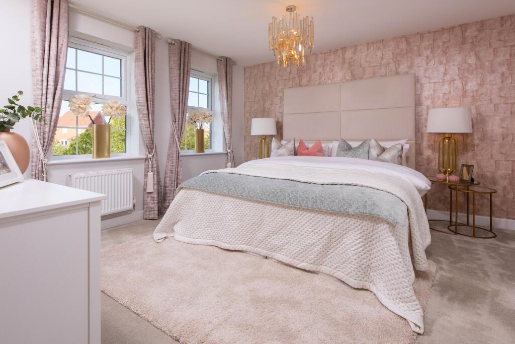 View of bedroom 4 in the Lichfield 5 bedroom home