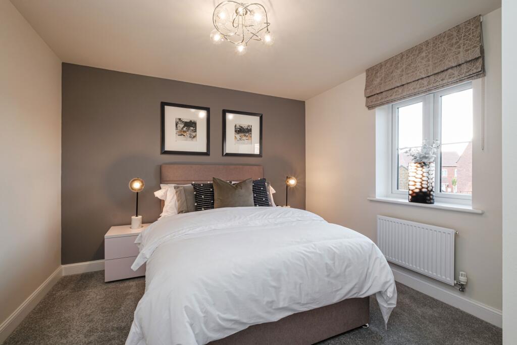 Interior view of bed 2 in our Lutterworth 3 bedroom home