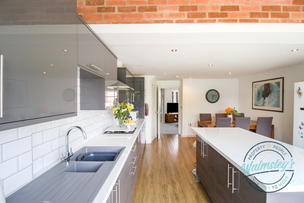 Dining features and exposed brick work within exte