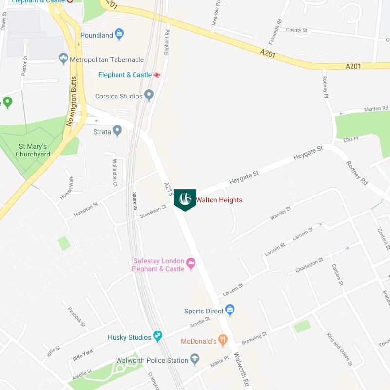Map Hurlock Heights,
