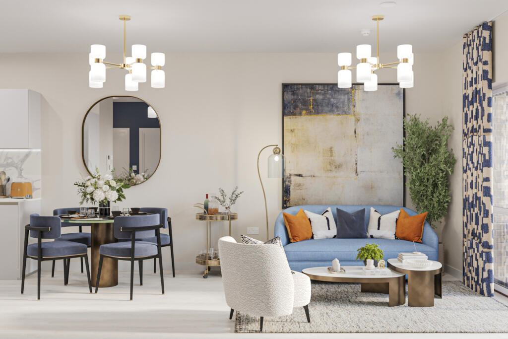Living Room 5 - Barton Apartments