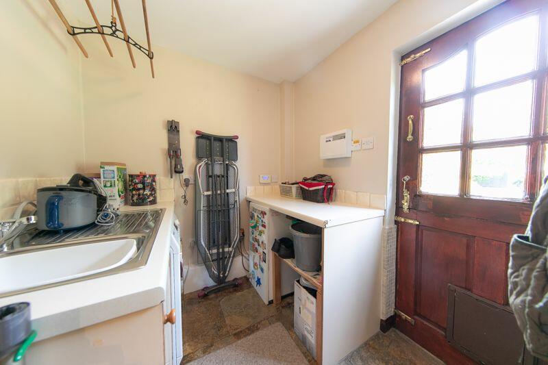 Utilities room &amp; rear porch