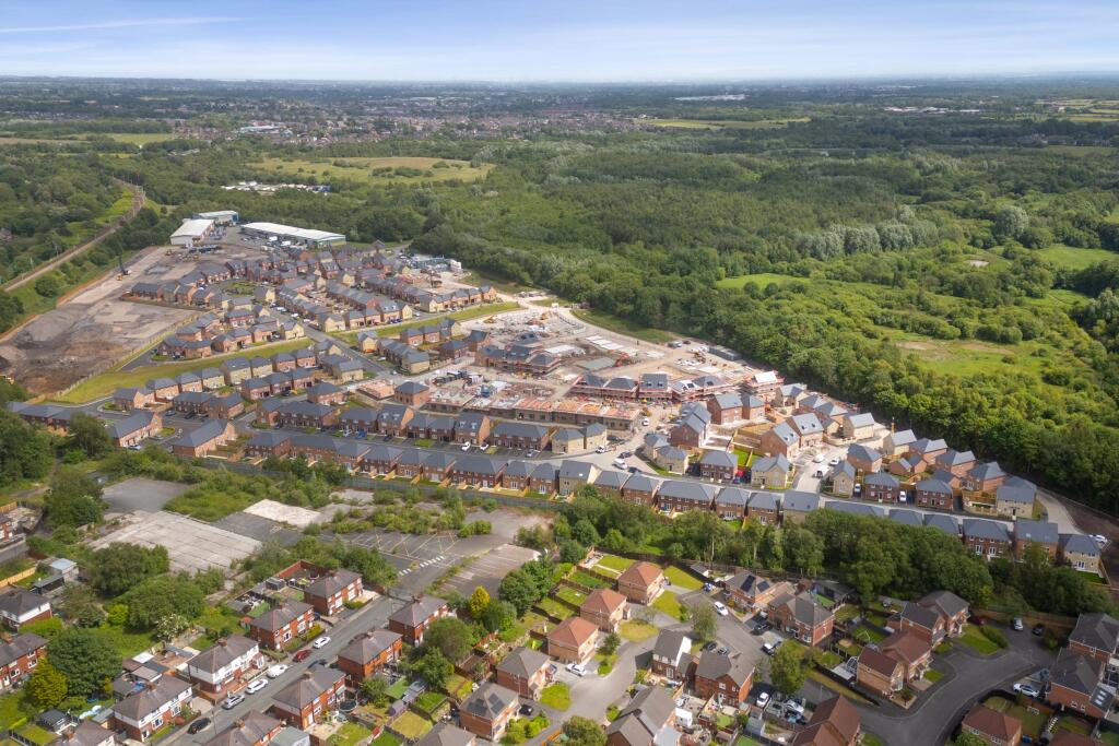 Aerial view of Amberswood Rise, Wigan