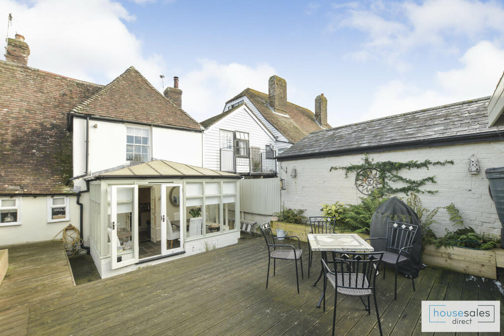 Rear of house