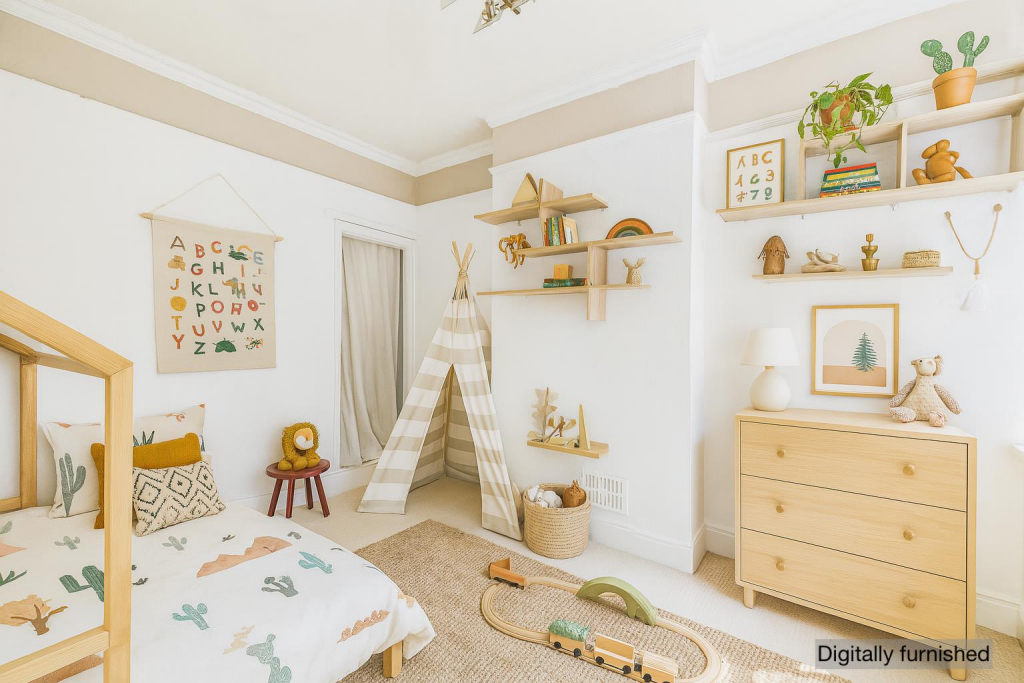 Digitally Staged Bedroom Two