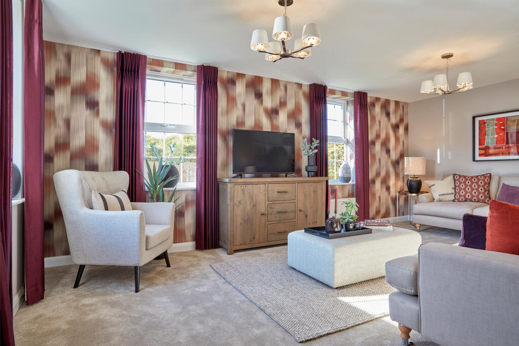 Spacious lounge in the Hollinwood 4 bedroom home