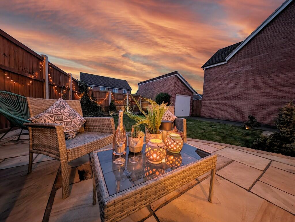 patio twilight