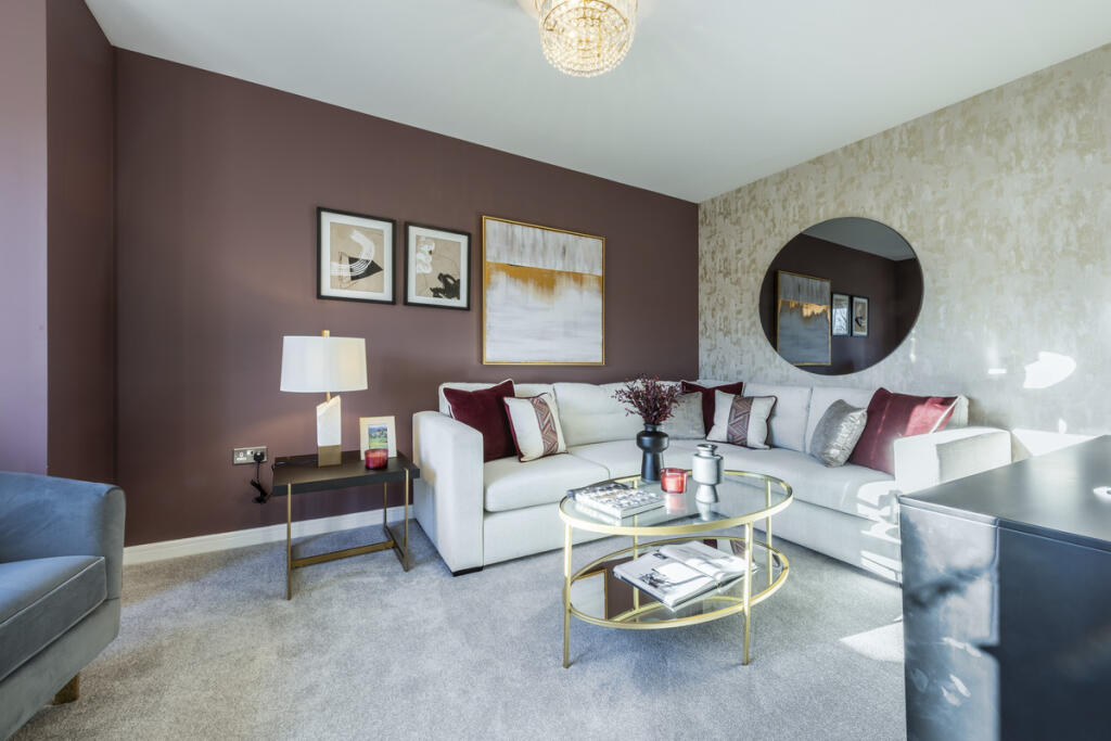 Indicative Living Room, Contemporary Modern Decoration