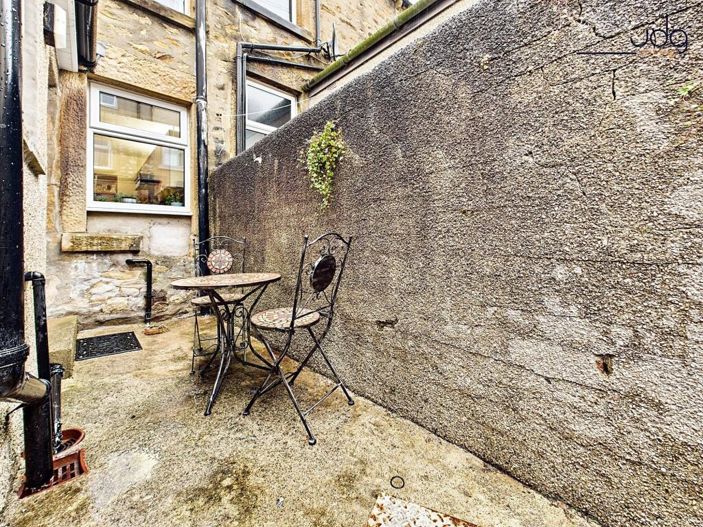 South-facing rear yard