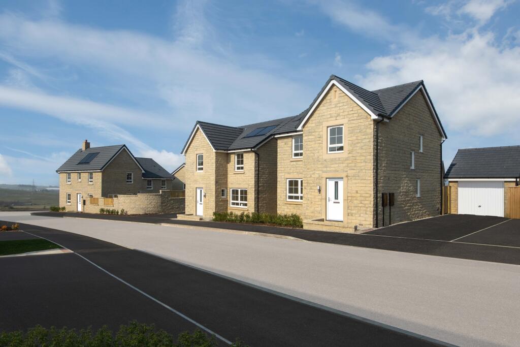 Typical Barratt Homes external street scene