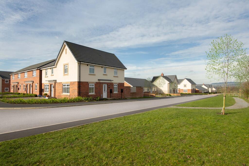Typical Barratt Homes external street scene