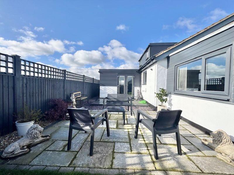Side patio and decking