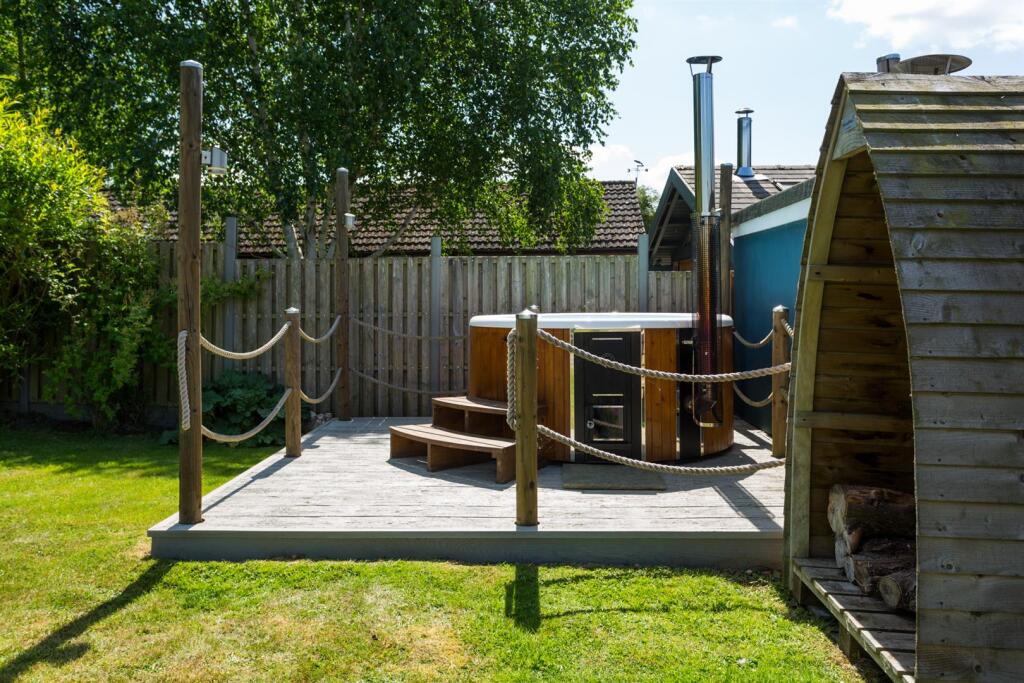 Decked Area with Hot Tub