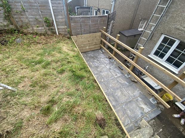 Rear garden