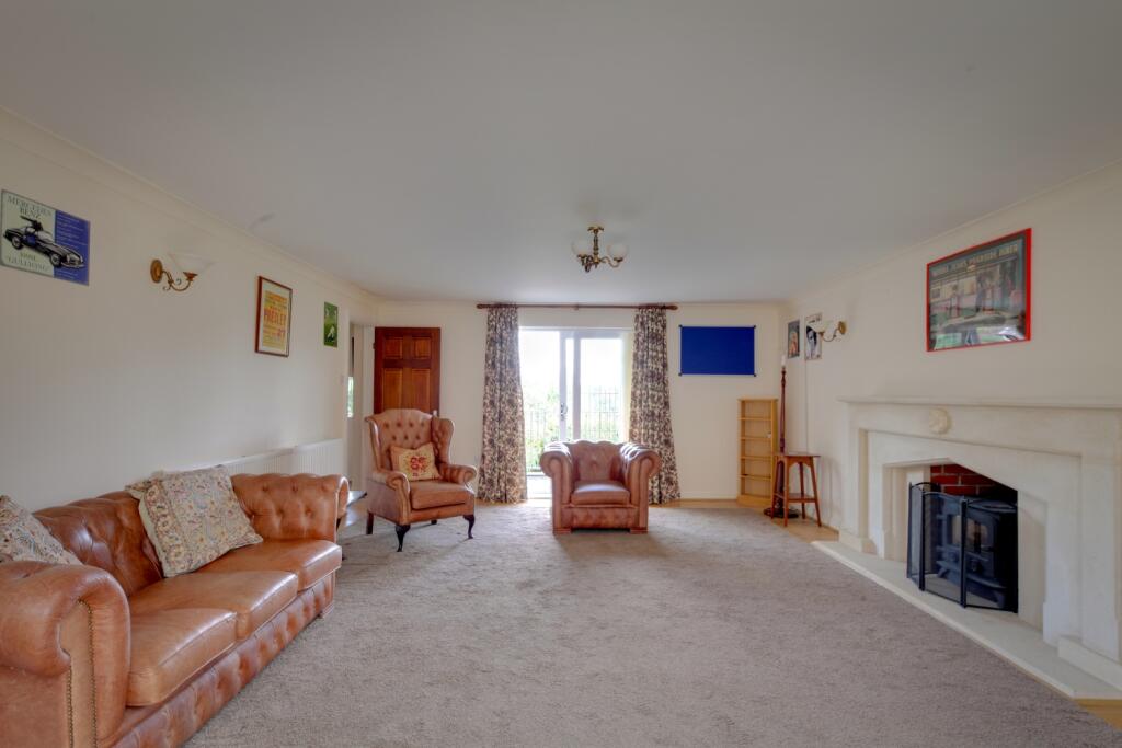 view from conservatory to Balcony sliding doors