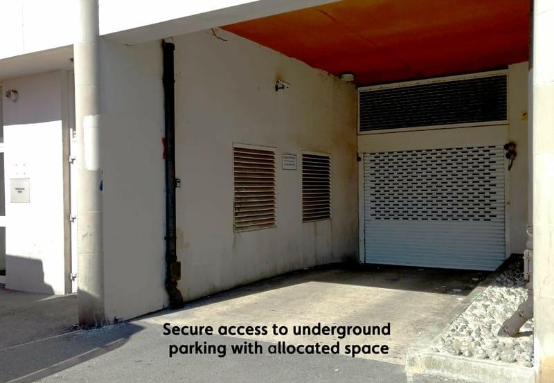 Parking entrance