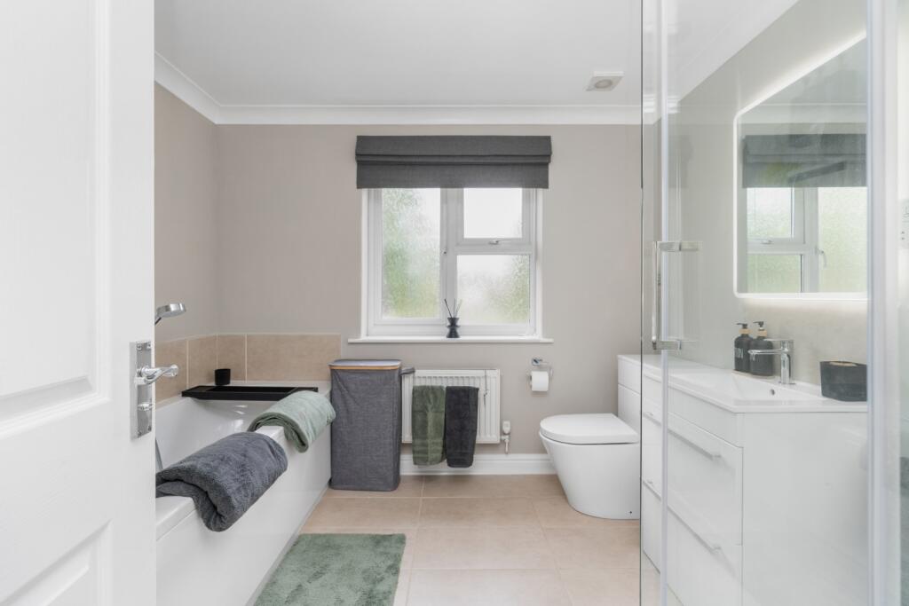 Newly redecorated bathroom