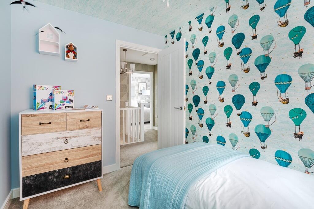 Bedroom 3 would be great for a child's room or study space