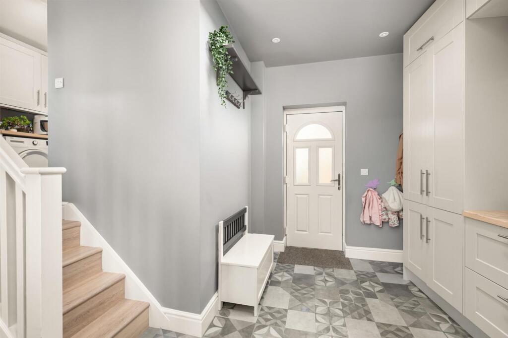 Side entrance lobby
