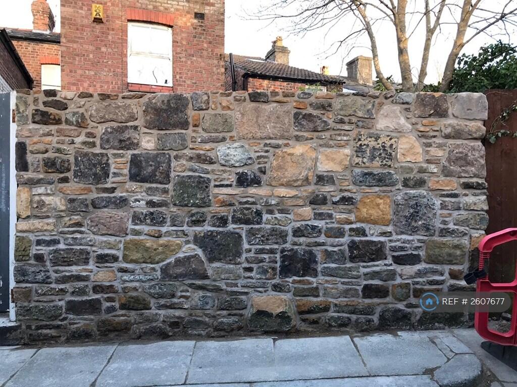New Stone Wall To Rear Courtyard