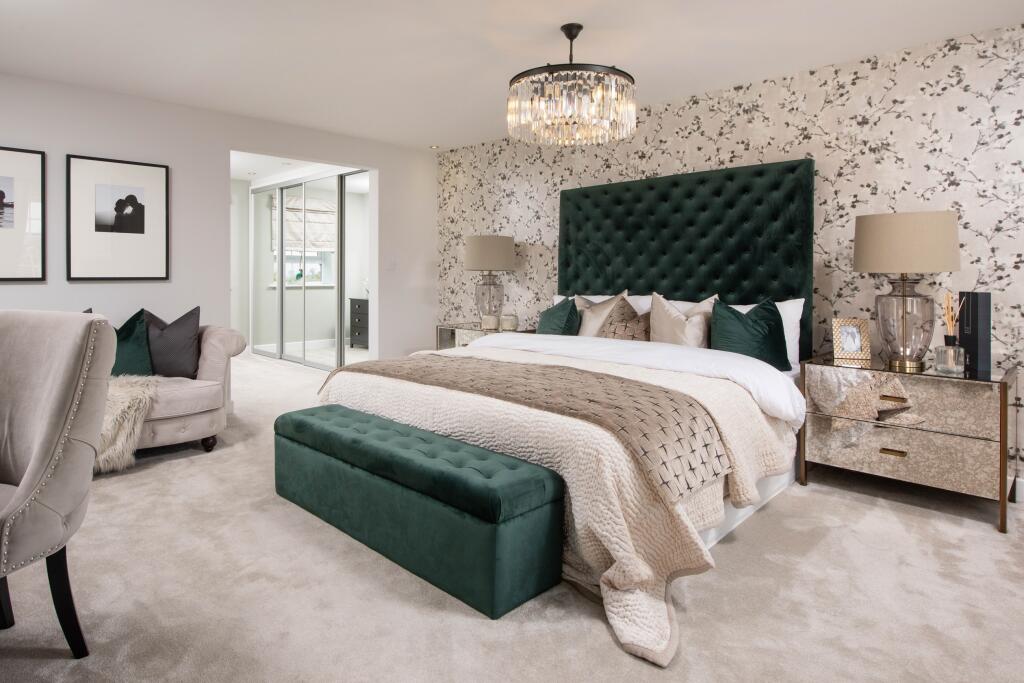 View of the main bedroom in the Lichfield 5 bedroom home