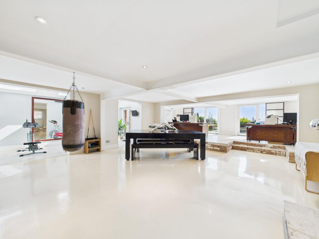 Open Basement Living Space