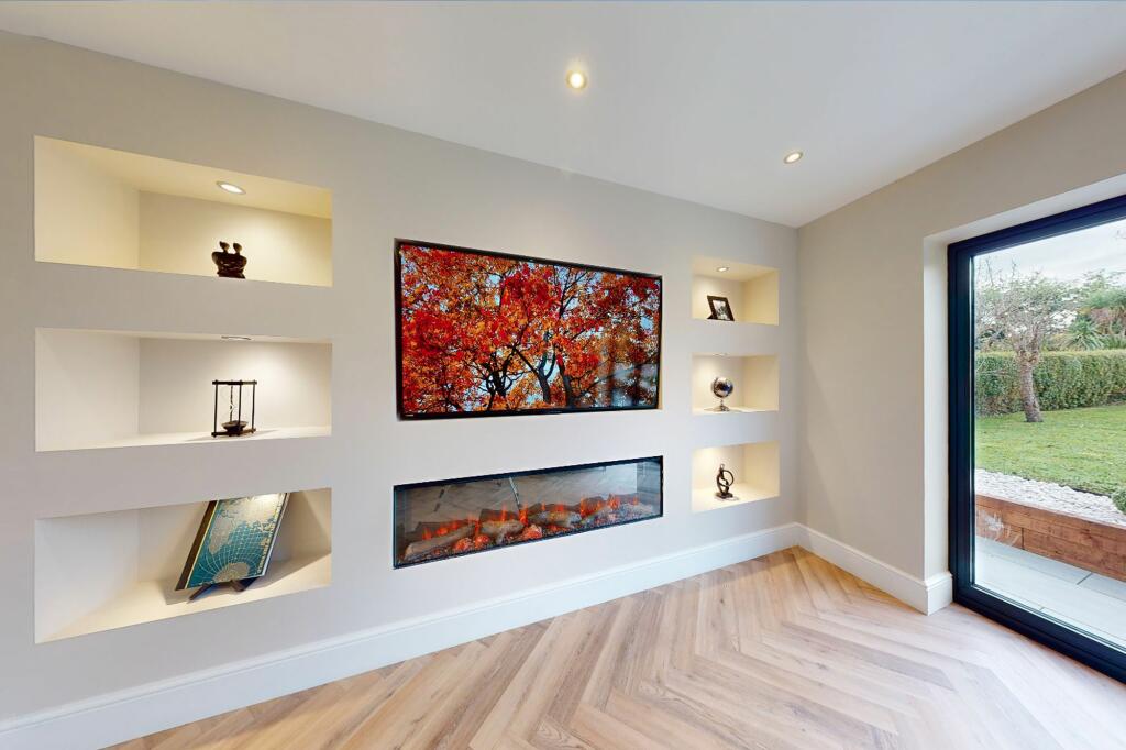 Living room media wall