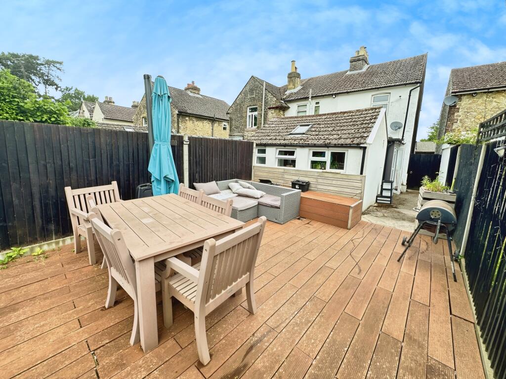 Private Rear Garden Decking Area