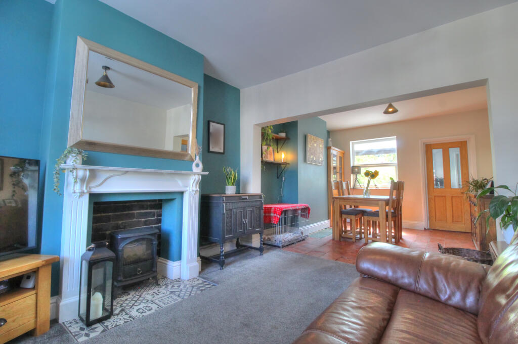 Open plan reception space