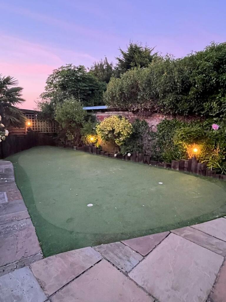 Three hole mini golf course
