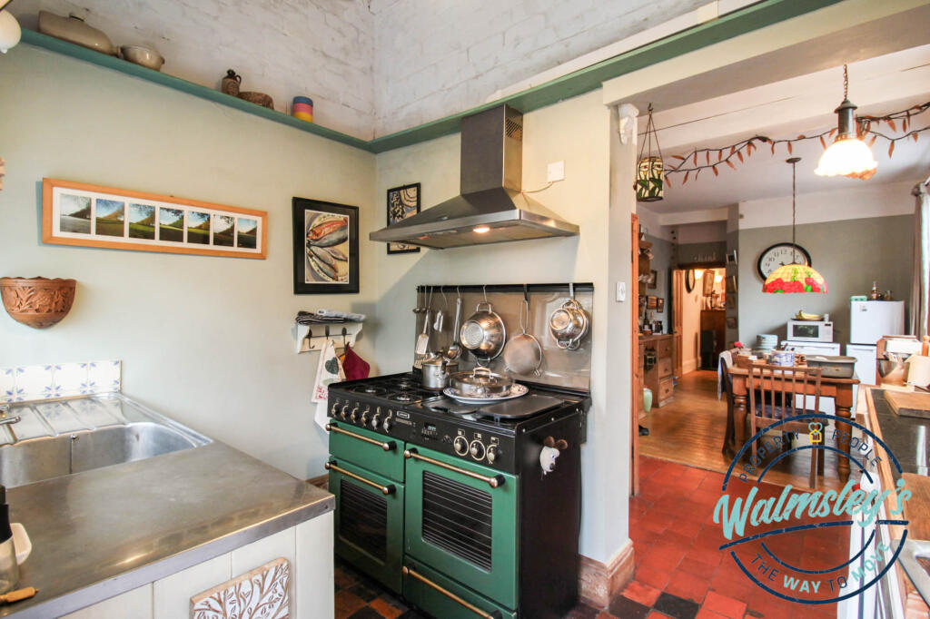Kitchen open plan to breakfast room