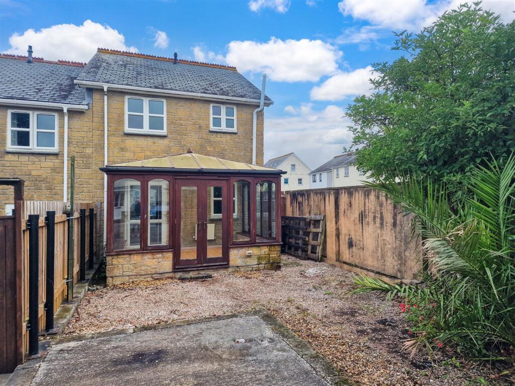 Rear garden and parking