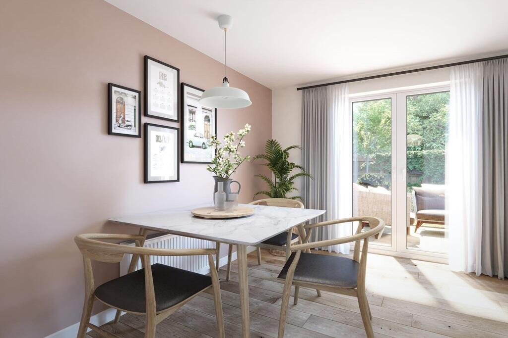 French doors open out to the rear garden