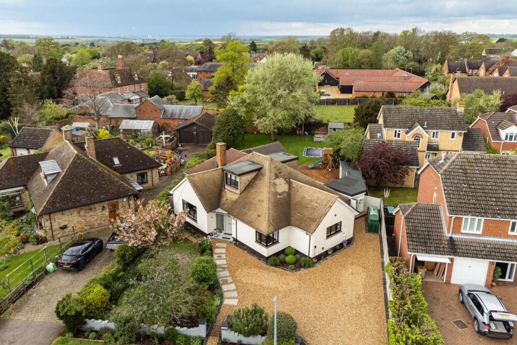 Aerial view of home
