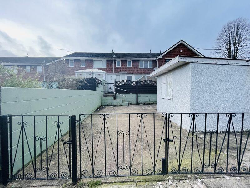 Rear of property