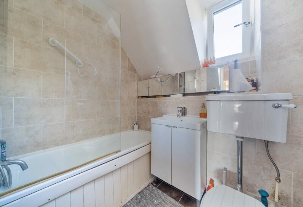 The toilet and bathroom