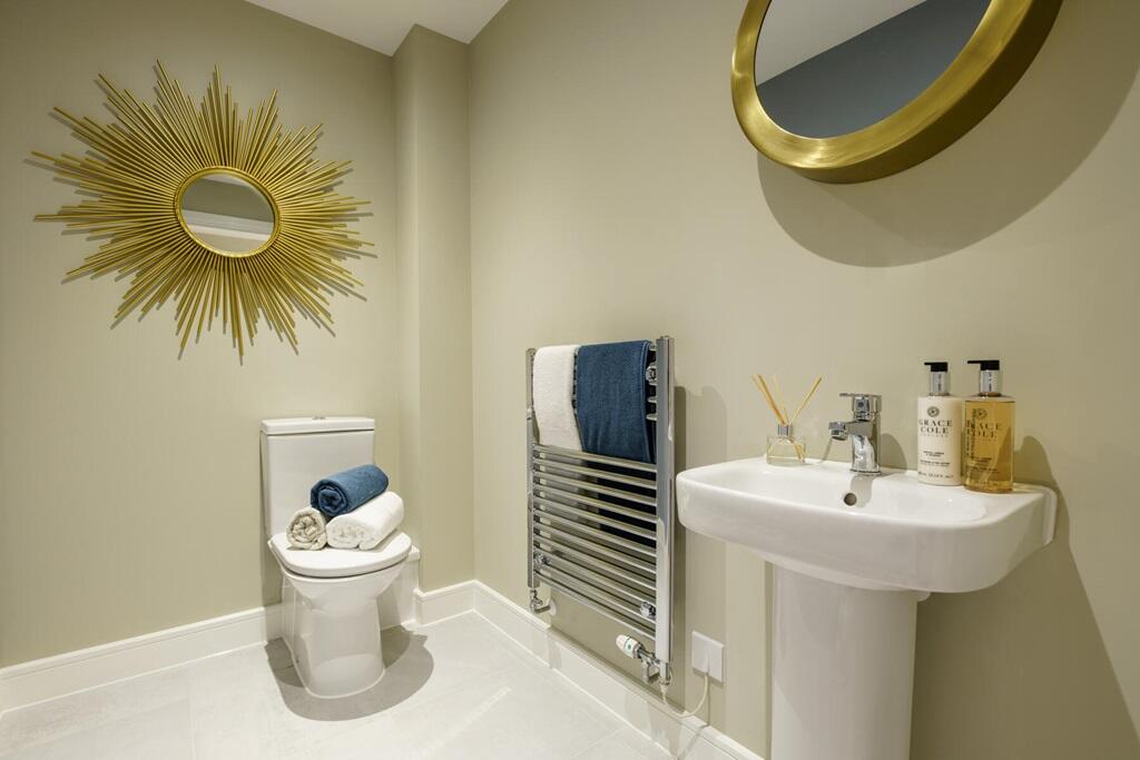 A downstairs toilet adds convenience