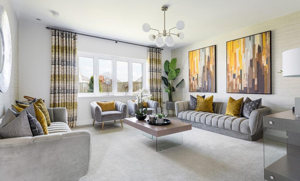 Large windows flood the lounge with light