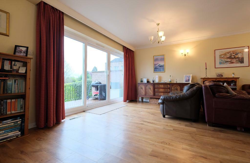 Sliding doors to large balcony