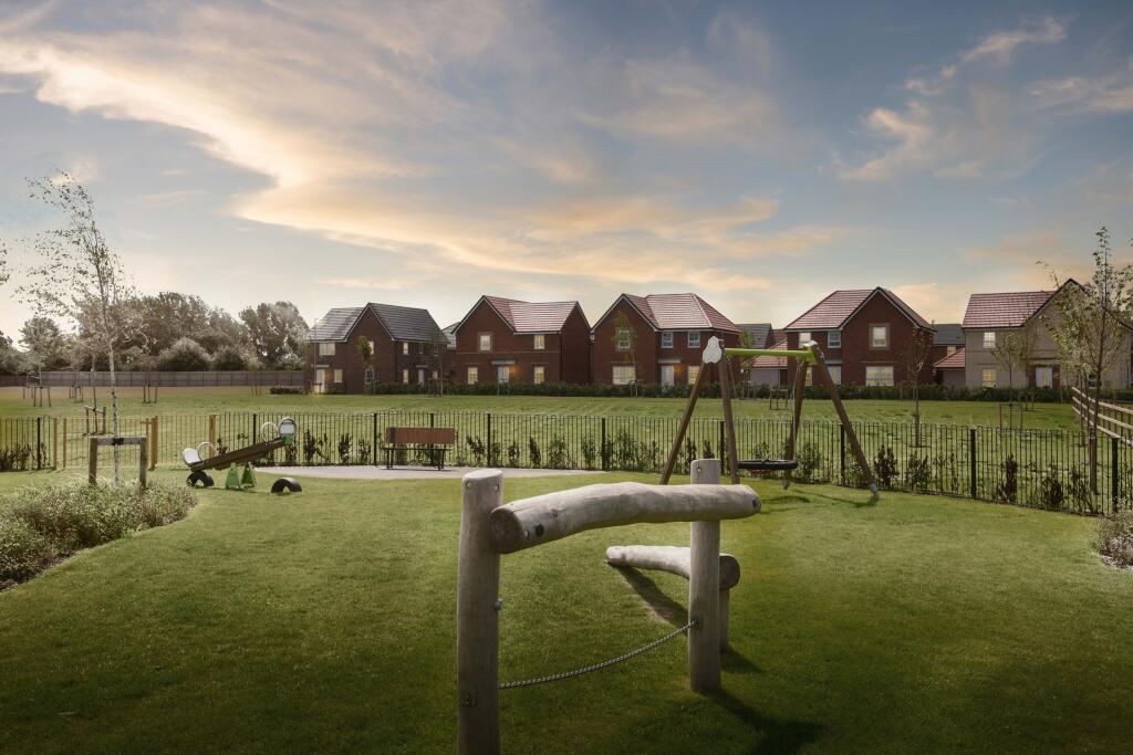 Public open space at our Fradley Manor development
