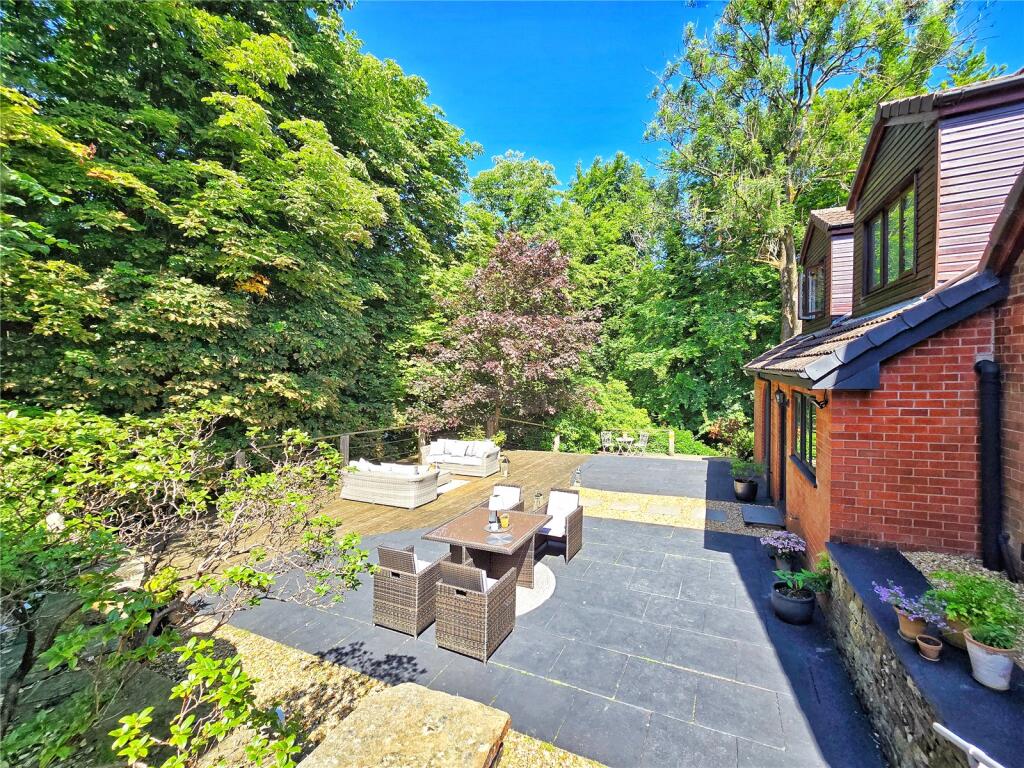 Rear Patio/ Woodland